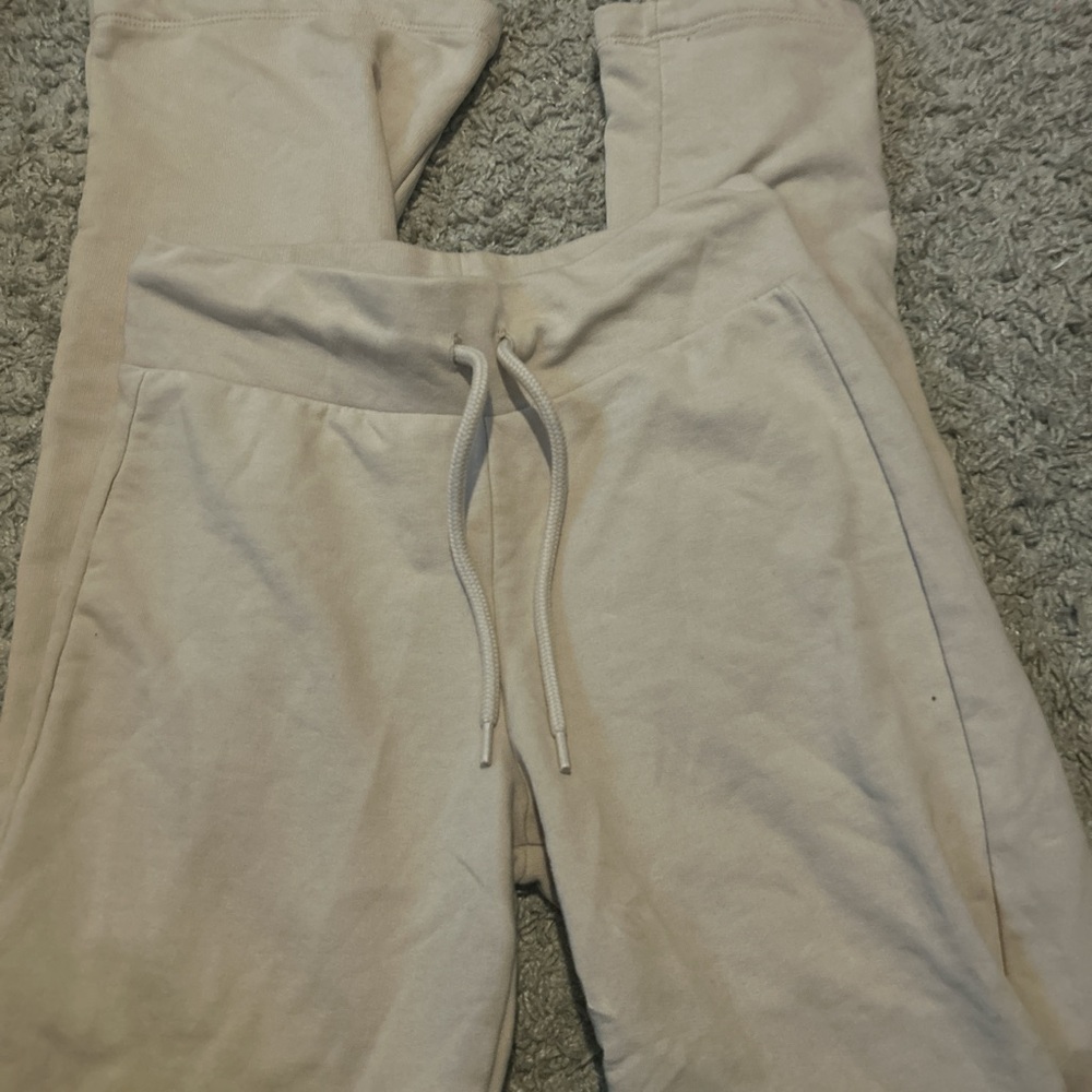 H&M Cream flared pants